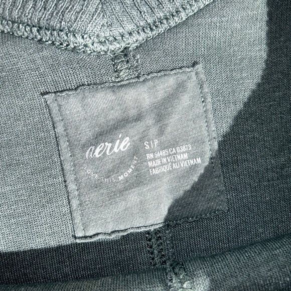 Aerie oversized waffle sweatshirt sweater love this moment waffle S Small green - Picture 4 of 4